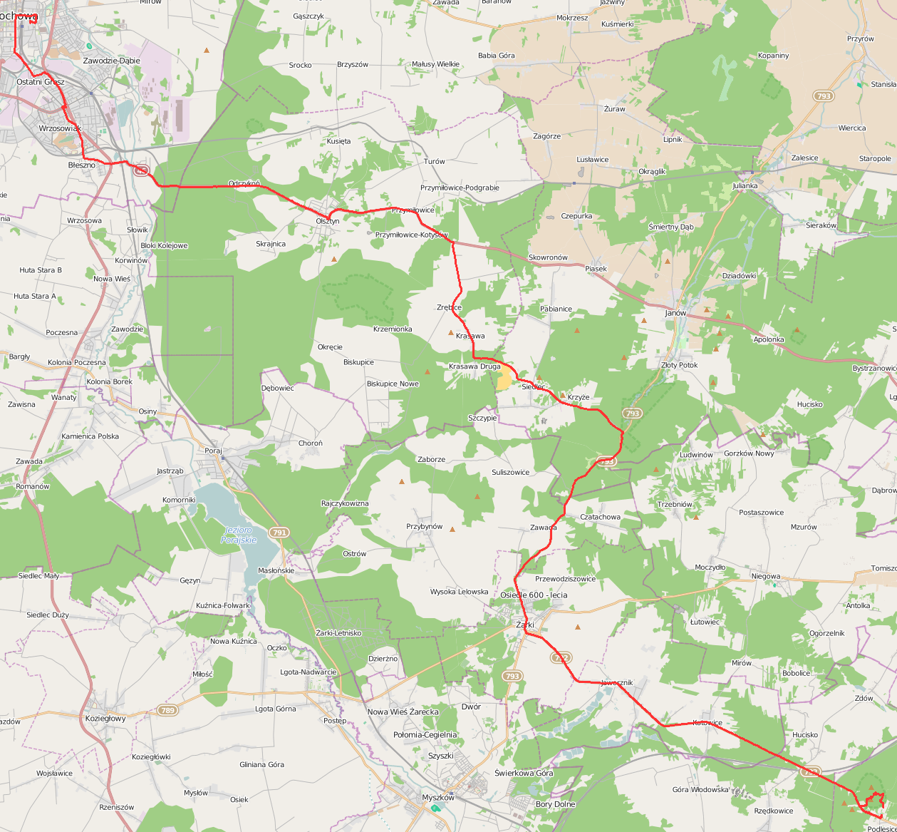 Tour Częstochowa nach Podlesice