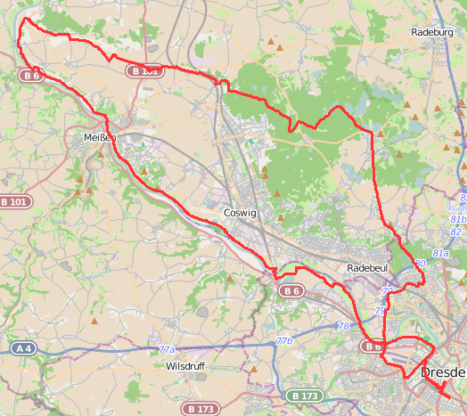 Tour an der Elbe und zur Moritzburg